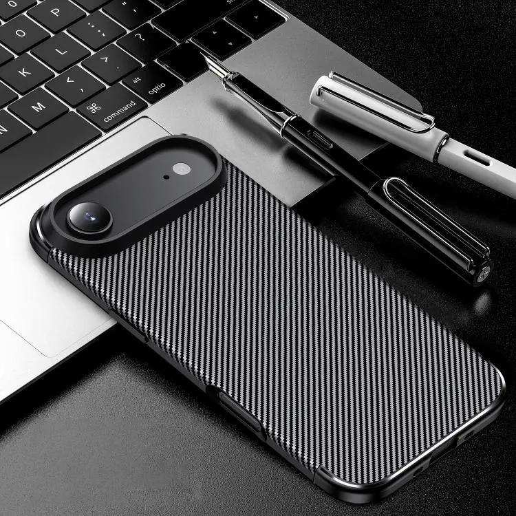 Carbon Fiber Texture Shockproof TPU Phone Case MyMobile