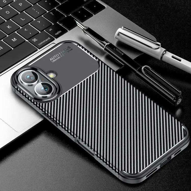 Carbon Fiber Texture Shockproof TPU Phone Case MyMobile