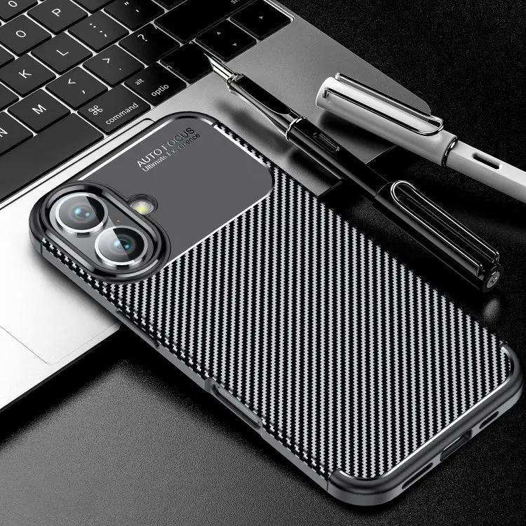 Carbon Fiber Texture Shockproof TPU Phone Case MyMobile