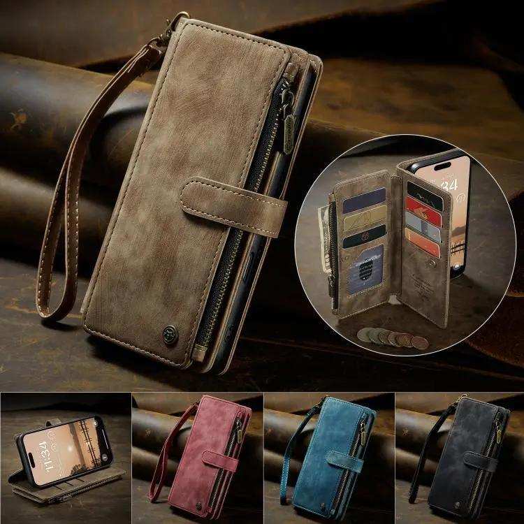 CaseMe C30 Card Slots Zipper Wallet Leather Phone Case CaseMe