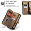 CaseMe C30 Card Slots Zipper Wallet Leather Phone Case CaseMe