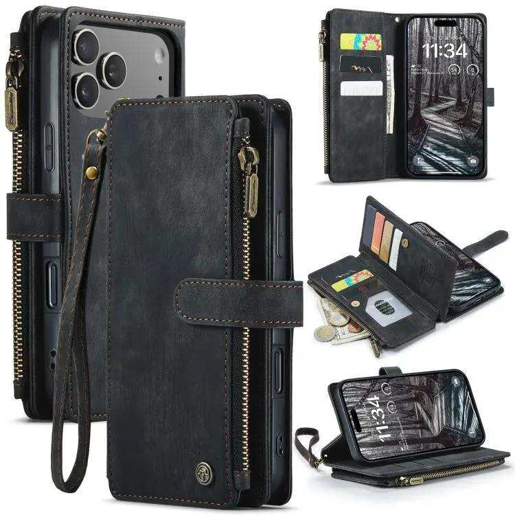 CaseMe C30 Card Slots Zipper Wallet Leather Phone Case CaseMe