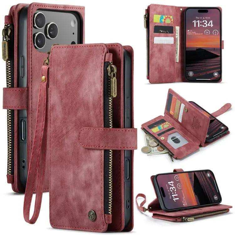 CaseMe C30 Card Slots Zipper Wallet Leather Phone Case CaseMe