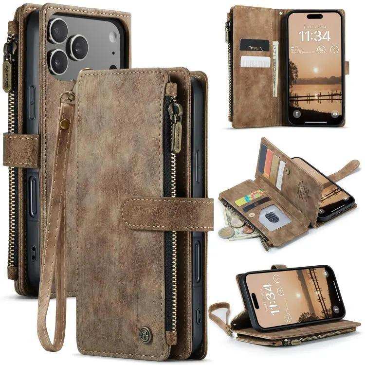CaseMe C30 Card Slots Zipper Wallet Leather Phone Case CaseMe