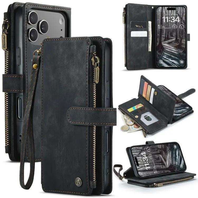 CaseMe C30 Card Slots Zipper Wallet Leather Phone Case CaseMe