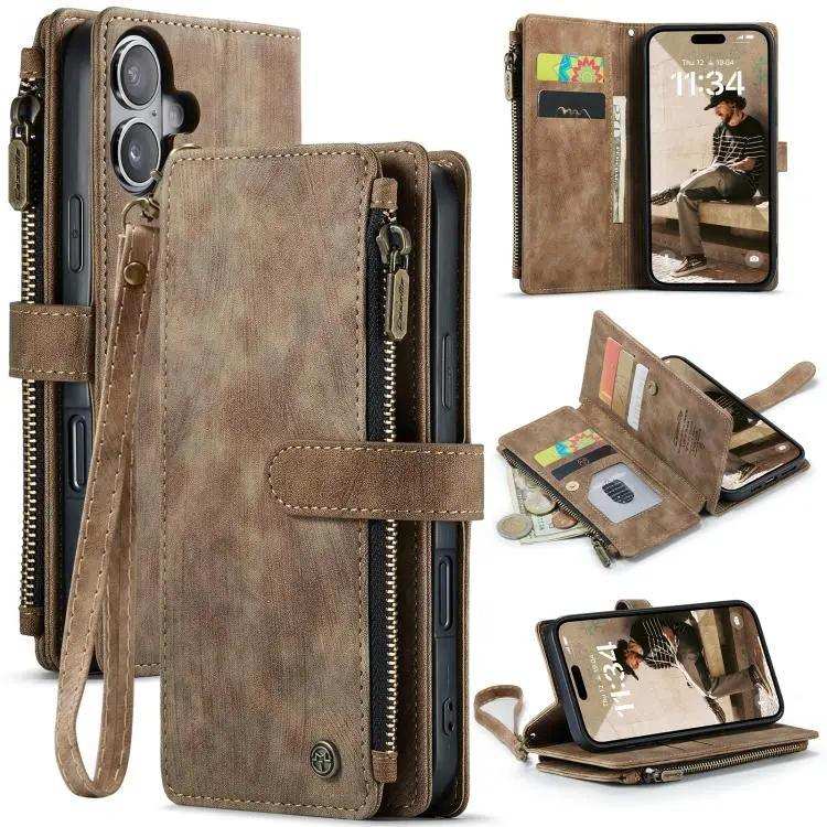 CaseMe C30 Card Slots Zipper Wallet Leather Phone Case CaseMe