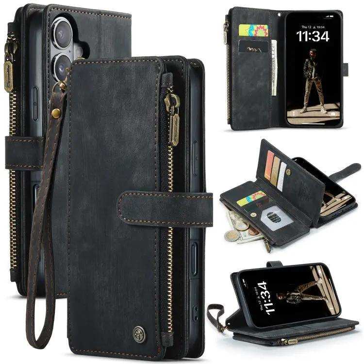 CaseMe C30 Card Slots Zipper Wallet Leather Phone Case CaseMe