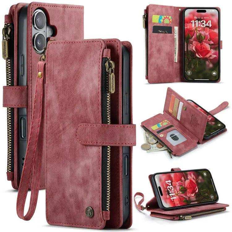 CaseMe C30 Card Slots Zipper Wallet Leather Phone Case CaseMe