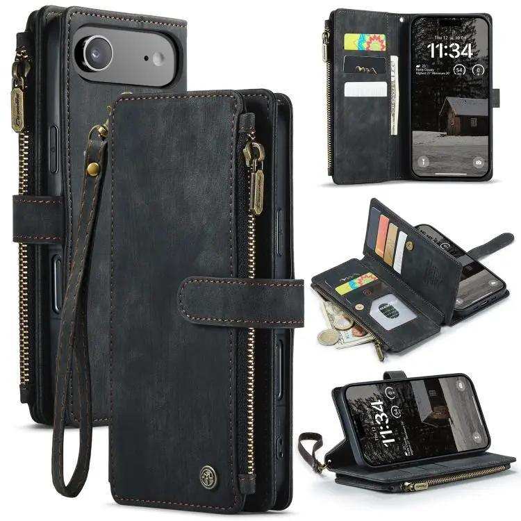 CaseMe C30 Card Slots Zipper Wallet Leather Phone Case CaseMe