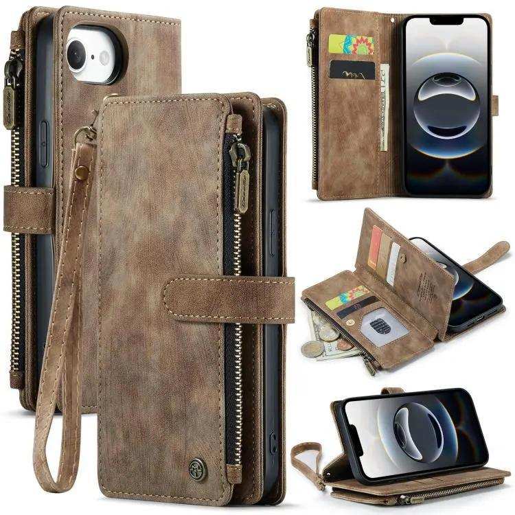 CaseMe C30 Card Slots Zipper Wallet Leather Phone Case CaseMe