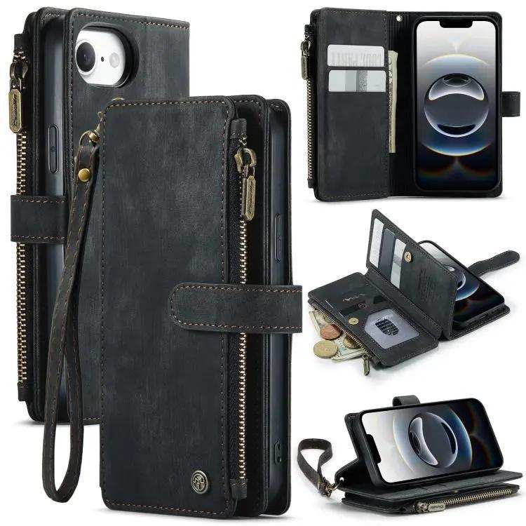 CaseMe C30 Card Slots Zipper Wallet Leather Phone Case CaseMe