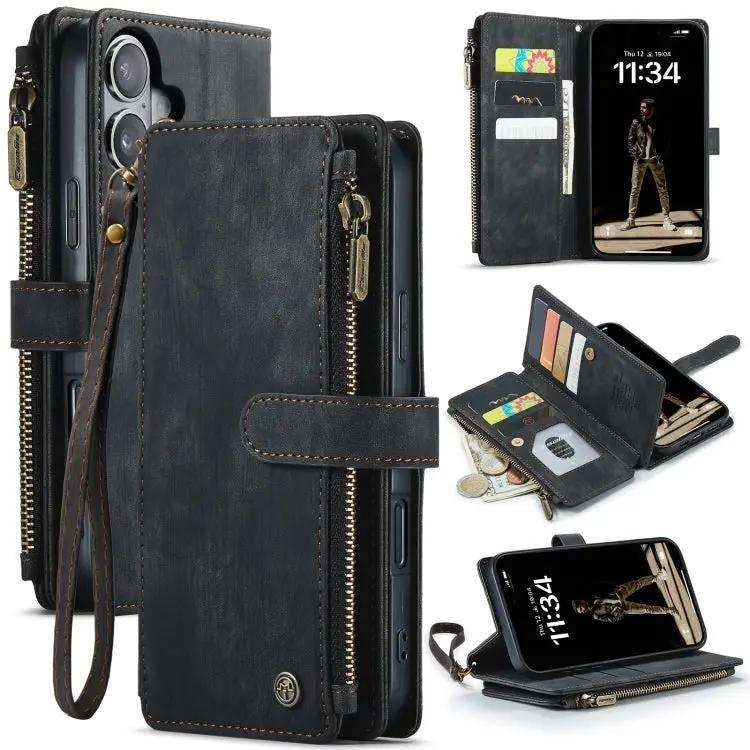 CaseMe C30 Card Slots Zipper Wallet Leather Phone Case CaseMe