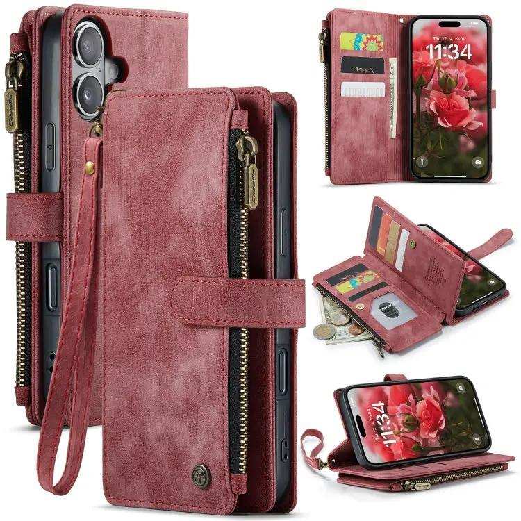 CaseMe C30 Card Slots Zipper Wallet Leather Phone Case CaseMe