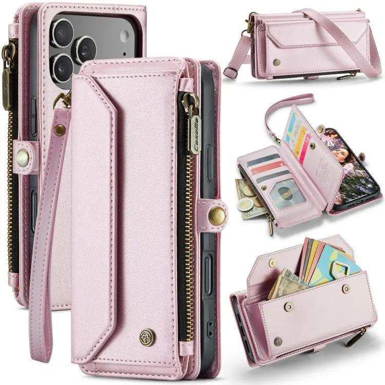 CaseMe C36 Card Slots Zipper Wallet RFID Anti-theft Leather Phone Case CaseMe