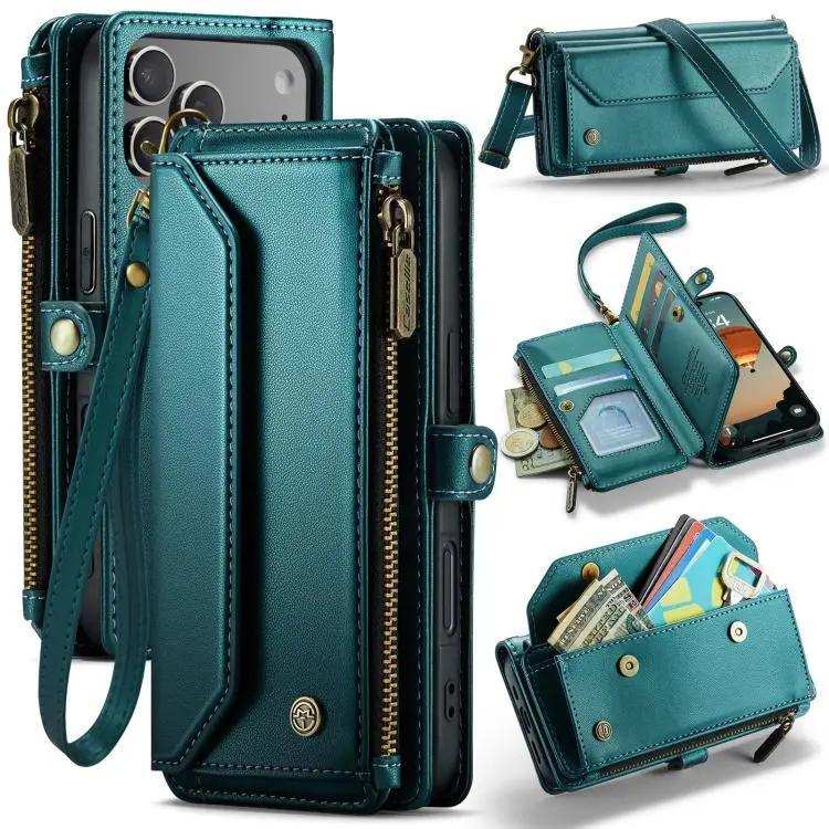 CaseMe C36 Card Slots Zipper Wallet RFID Anti-theft Leather Phone Case CaseMe