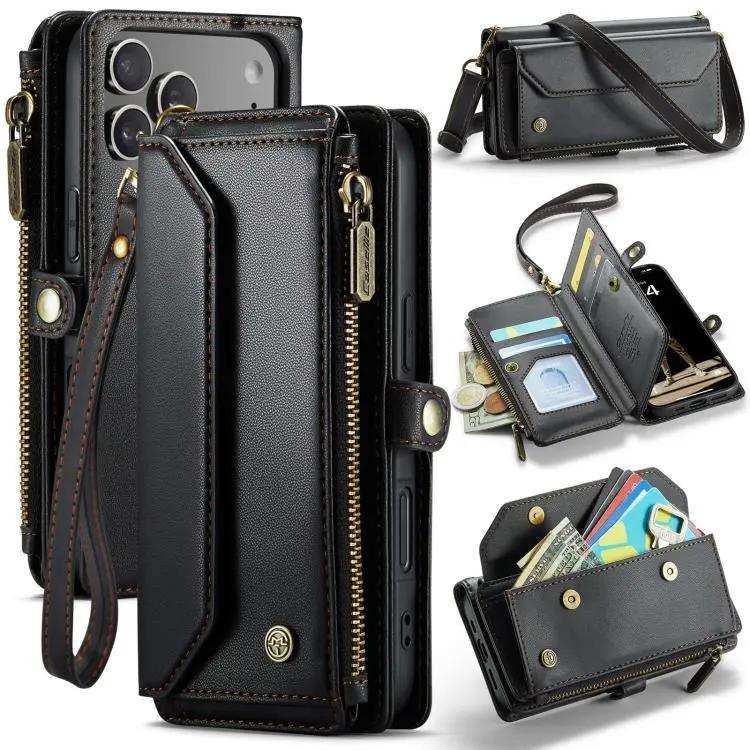 CaseMe C36 Card Slots Zipper Wallet RFID Anti-theft Leather Phone Case CaseMe
