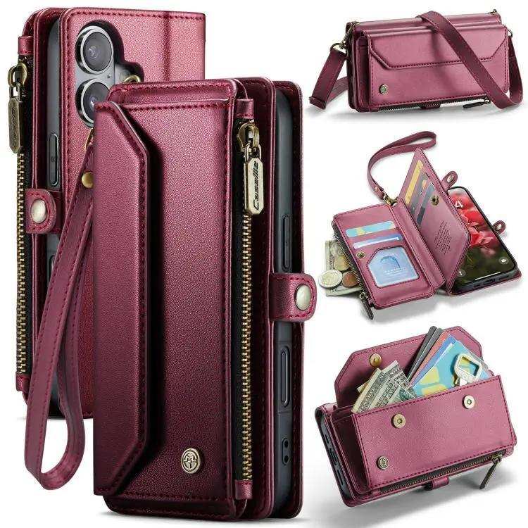 CaseMe C36 Card Slots Zipper Wallet RFID Anti-theft Leather Phone Case CaseMe