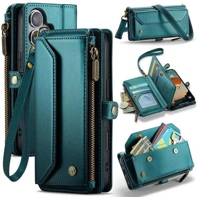 CaseMe C36 Card Slots Zipper Wallet RFID Anti-theft Leather Phone Case CaseMe