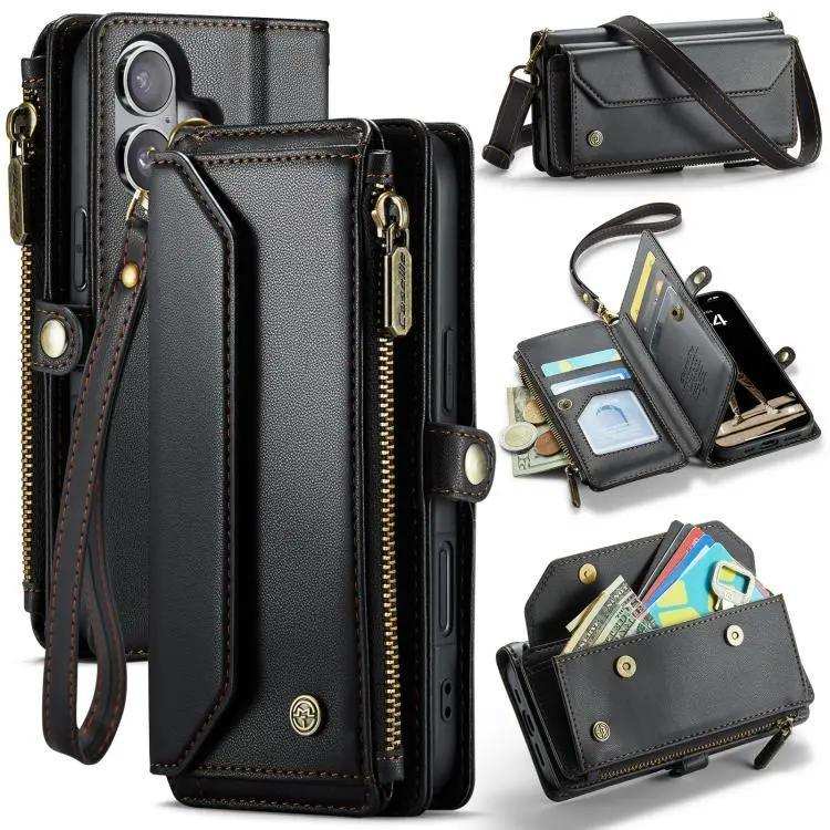 CaseMe C36 Card Slots Zipper Wallet RFID Anti-theft Leather Phone Case CaseMe