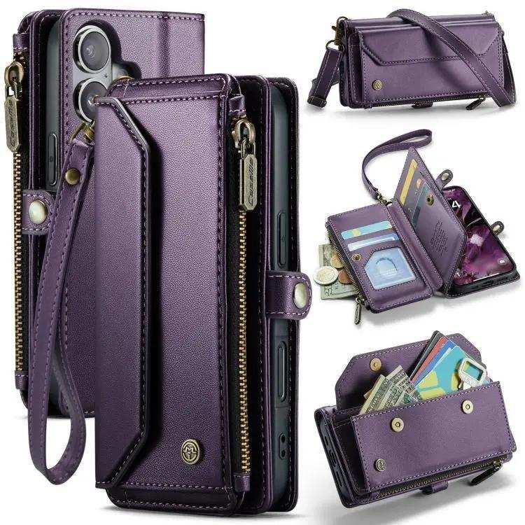 CaseMe C36 Card Slots Zipper Wallet RFID Anti-theft Leather Phone Case CaseMe
