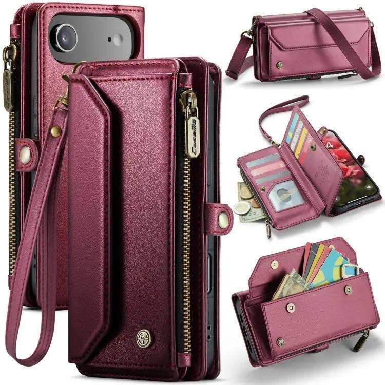 CaseMe C36 Card Slots Zipper Wallet RFID Anti-theft Leather Phone Case CaseMe