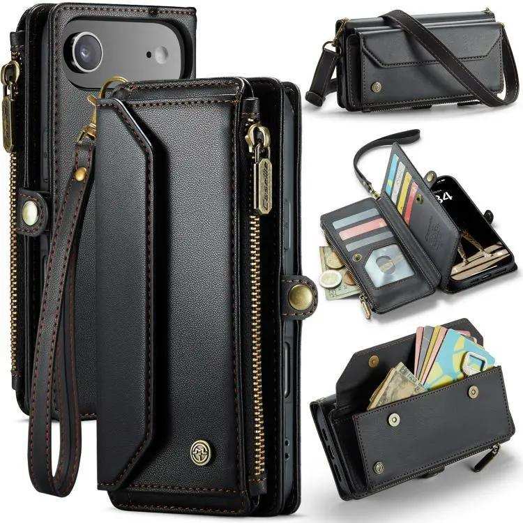 CaseMe C36 Card Slots Zipper Wallet RFID Anti-theft Leather Phone Case CaseMe