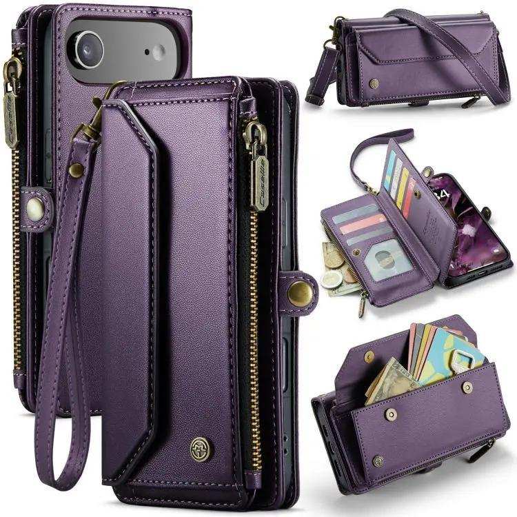 CaseMe C36 Card Slots Zipper Wallet RFID Anti-theft Leather Phone Case CaseMe