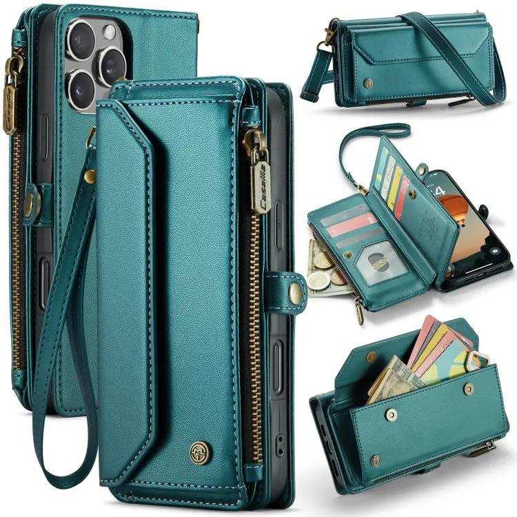 CaseMe C36 Card Slots Zipper Wallet RFID Anti-theft Leather Phone Case CaseMe