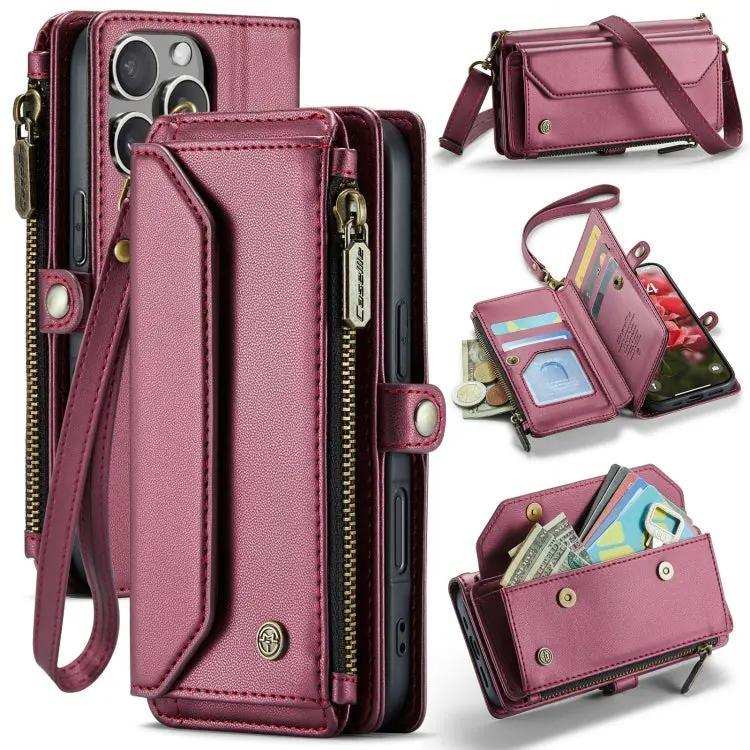 CaseMe C36 Card Slots Zipper Wallet RFID Anti-theft Leather Phone Case CaseMe