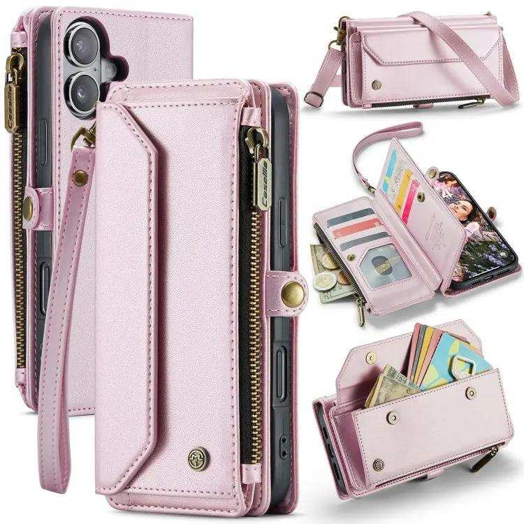 CaseMe C36 Card Slots Zipper Wallet RFID Anti-theft Leather Phone Case CaseMe