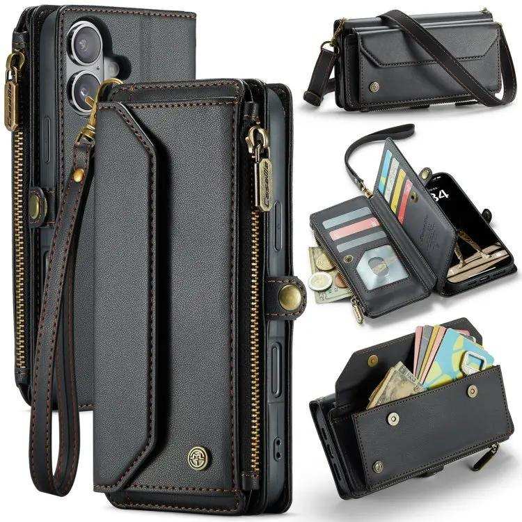 CaseMe C36 Card Slots Zipper Wallet RFID Anti-theft Leather Phone Case CaseMe