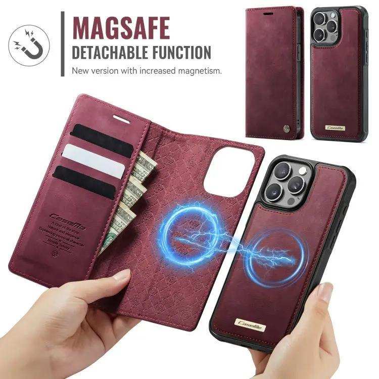 CaseMe C49 MagSafe RFID Blocking Detachable Wallet Leather Phone Case CaseMe