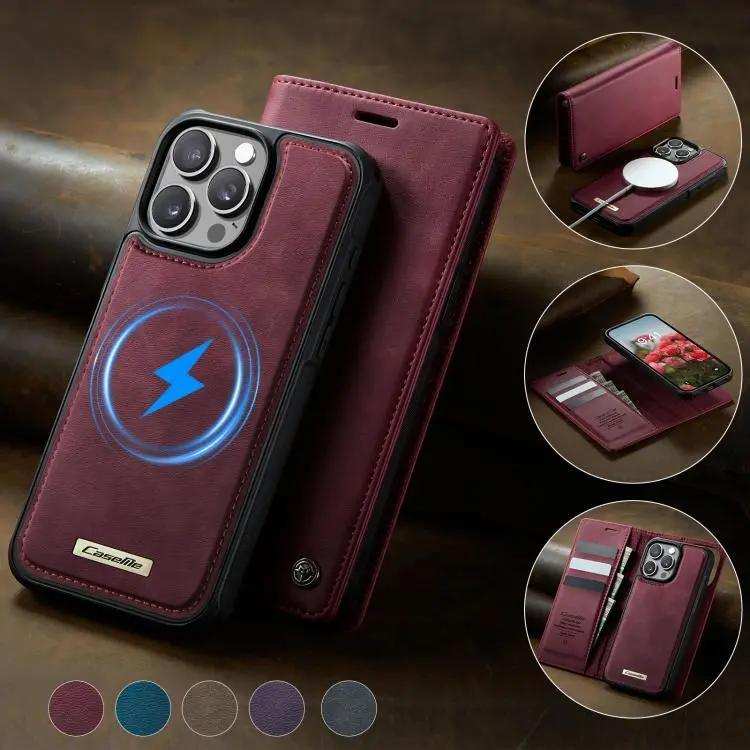 CaseMe C49 MagSafe RFID Blocking Detachable Wallet Leather Phone Case CaseMe