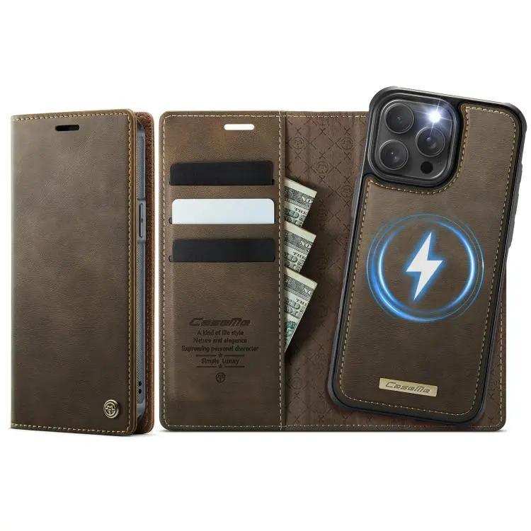 CaseMe C49 MagSafe RFID Blocking Detachable Wallet Leather Phone Case CaseMe