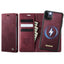 CaseMe C49 MagSafe RFID Blocking Detachable Wallet Leather Phone Case CaseMe