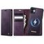 CaseMe C49 MagSafe RFID Blocking Detachable Wallet Leather Phone Case CaseMe