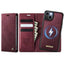 CaseMe C49 MagSafe RFID Blocking Detachable Wallet Leather Phone Case CaseMe
