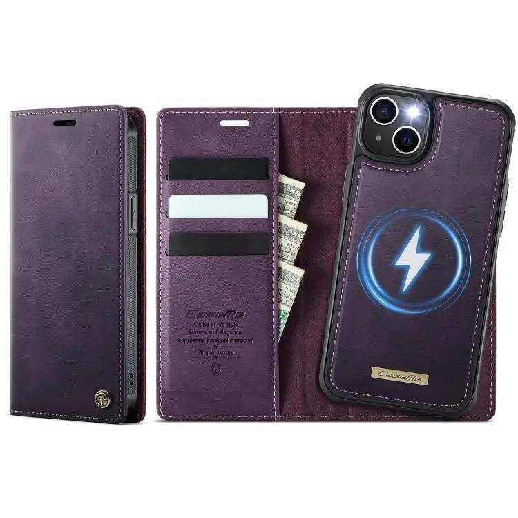 CaseMe C49 MagSafe RFID Blocking Detachable Wallet Leather Phone Case CaseMe