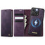 CaseMe C49 MagSafe RFID Blocking Detachable Wallet Leather Phone Case CaseMe