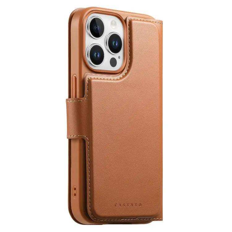 CaseNeo Finger Grip Strap MagSafe Leather Phone Case CaseNeo