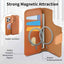 CaseNeo Finger Grip Strap MagSafe Leather Phone Case