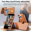 CaseNeo Finger Grip Strap MagSafe Leather Phone Case