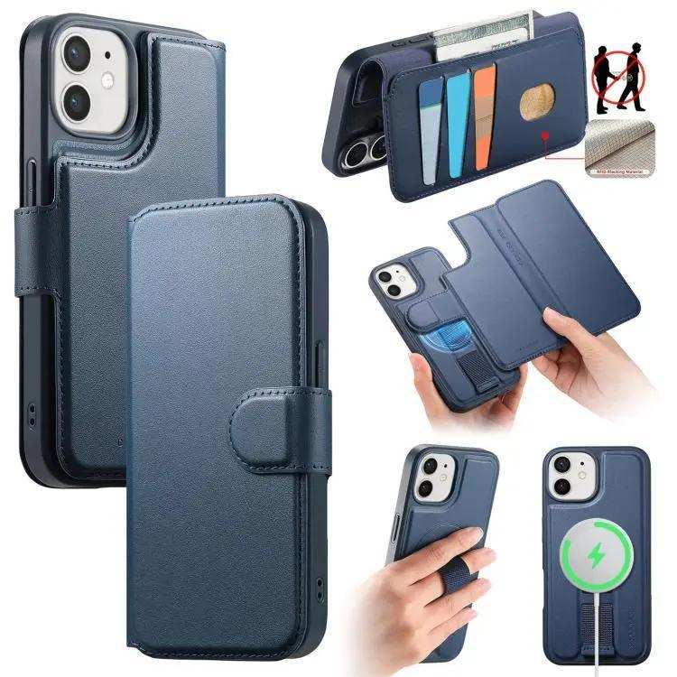 CaseNeo Finger Grip Strap MagSafe Leather Phone Case CaseNeo
