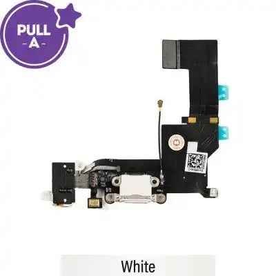 Charging port repair Flex Cable for iPhone 5 (PULL-A)-White