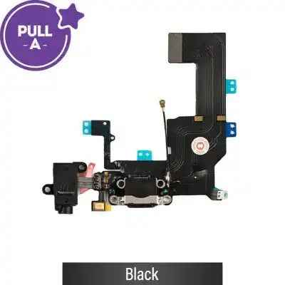 Charging port repair Flex Cable for iPhone 5C Black (PULL-A)