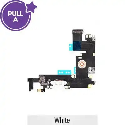 Charging port repair Flex Cable for iPhone 6 Plus (PULL-A)-White PULL-A