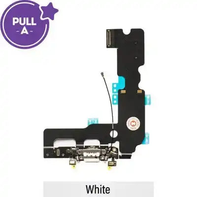 Charging port repair Flex Cable for iPhone 7 Plus (PULL-A)-White PULL-A