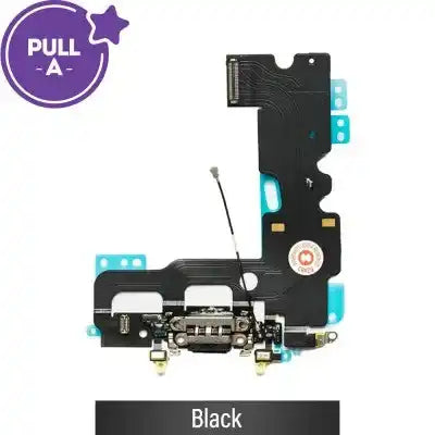 Charging port repair Flex Cable for iPhone 7 (PULL-A)-Black PULL-A