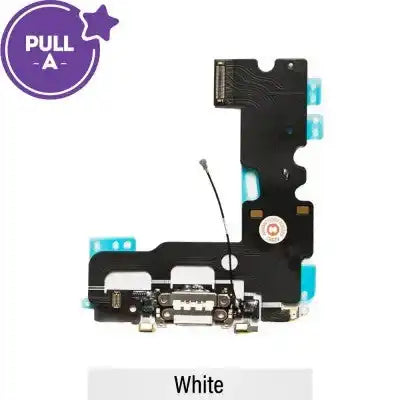 Charging port repair Flex Cable for iPhone 7 (PULL-A)-White PULL-A