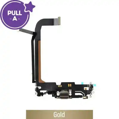 Charging port repair for iPhone 13 Pro Max (PULL-A)-Gold PULL-A
